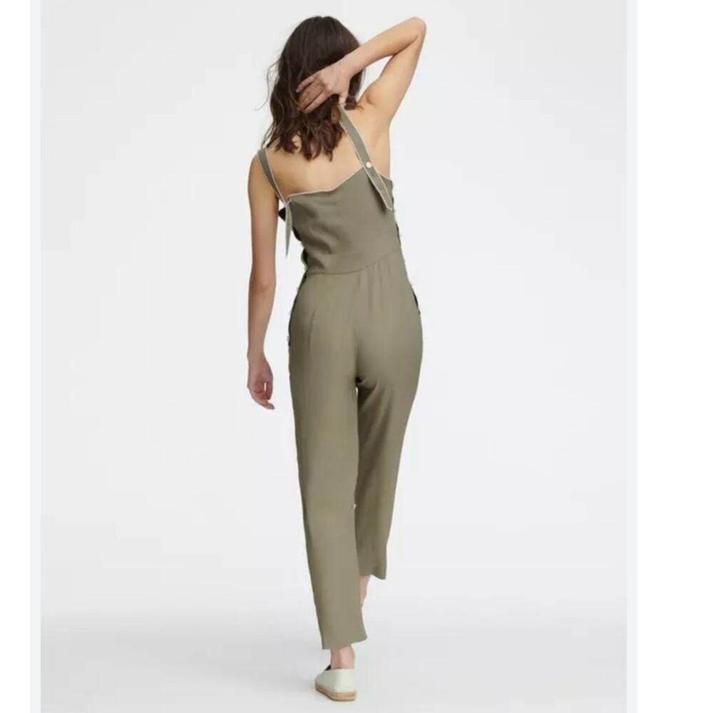 Rag & Bone Tia Tank Jumpsuit In Light Olive Size … - image 3